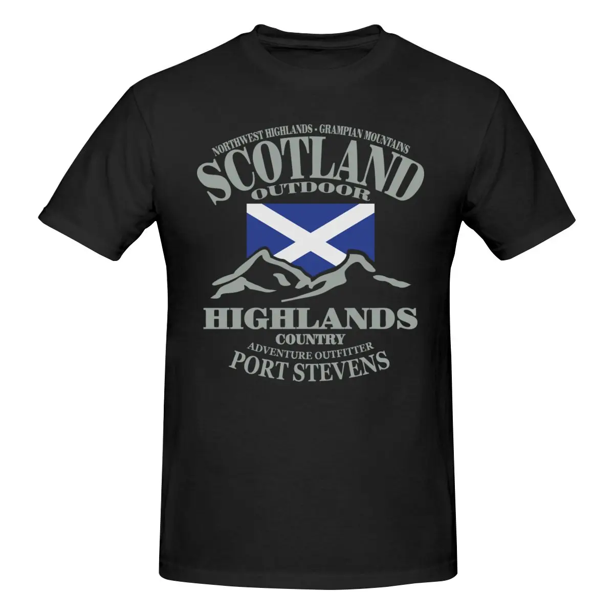 

Scottish Scotland Flag T Shirt O-neck Cotton Short Sleeve Custom T Shirt Homme
