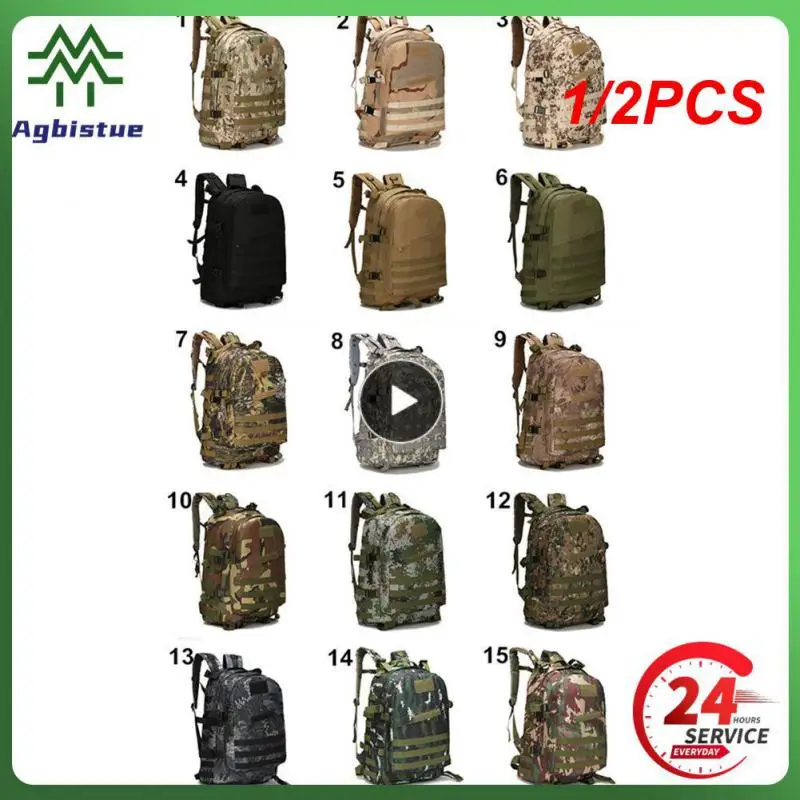 

1/2PCS Outdoor Tactical Backpack 45L Large Capacity Molle Army Military Assault Bags Camouflage Trekking Hunting Camping Hiking