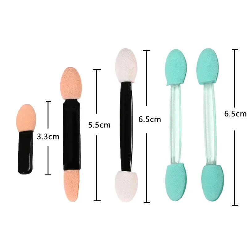 Makeup Brush Makeup Tool 10/100Pcs Small Portable Eyeshadow Applicators In Bulk Double Sponge Eye Shadow Brush Makeup Tools Double-headed Eyeshadow Brush