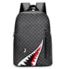 Men's Backpack Plaid High School College Bag 15-inch Laptop Rucksack 5