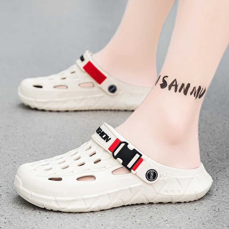Summer men's sandals, anti-slip thick-soled, indoor and outdoor anti-slip beach slippers, large-sized sandals, shoes for men
