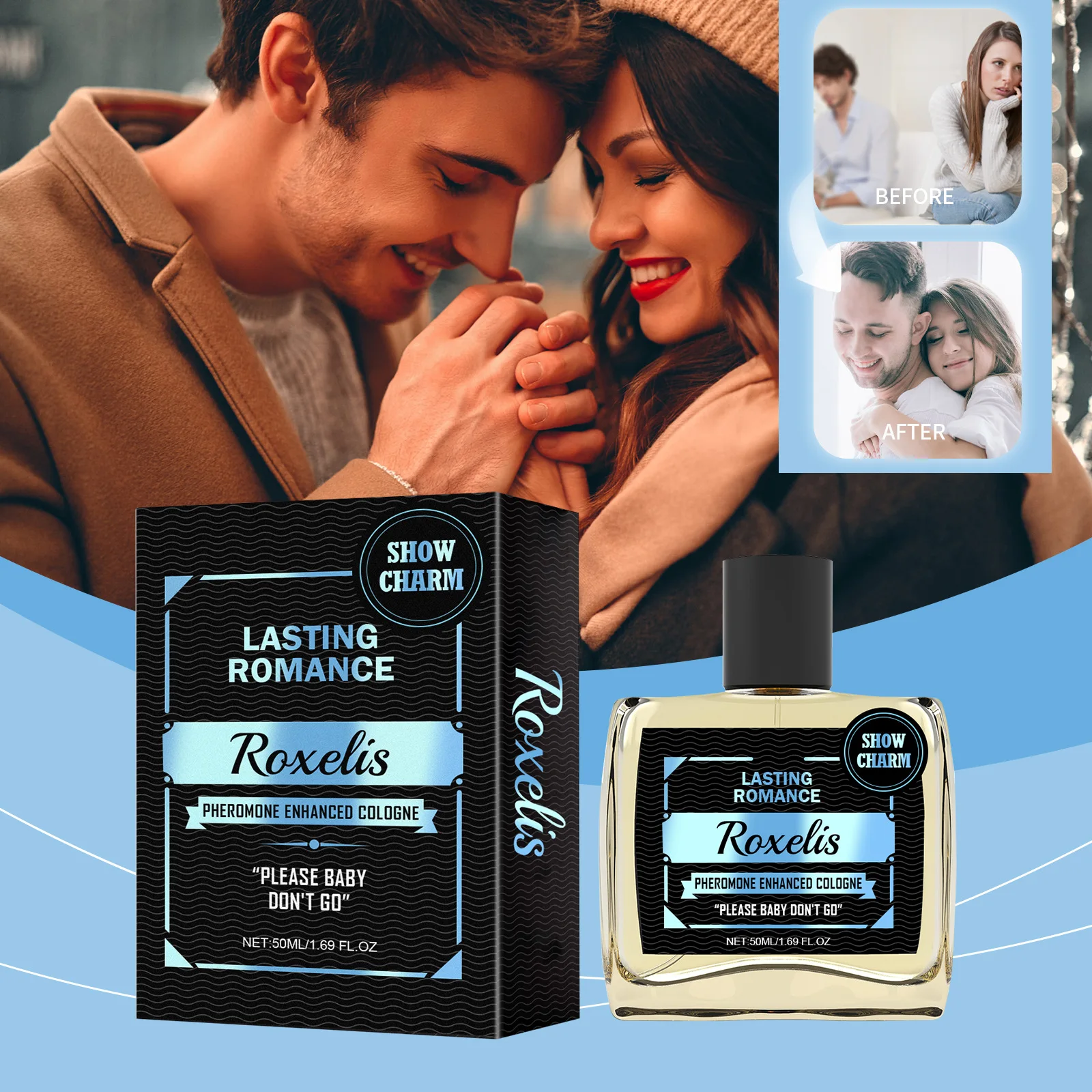 Men's Cologne Perfume Naturally Fresh Mild Aroma Men's Fragrance Perfume Deodorant