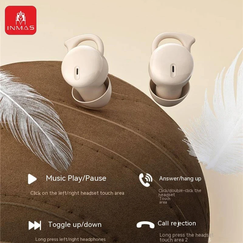 1MAS Y26S Sleep Wireless Earbuds Bluetooth In Ear Waterproof Headphones TWS Mini Invisible Earphones HIFI Stereo Sports_voghion.com