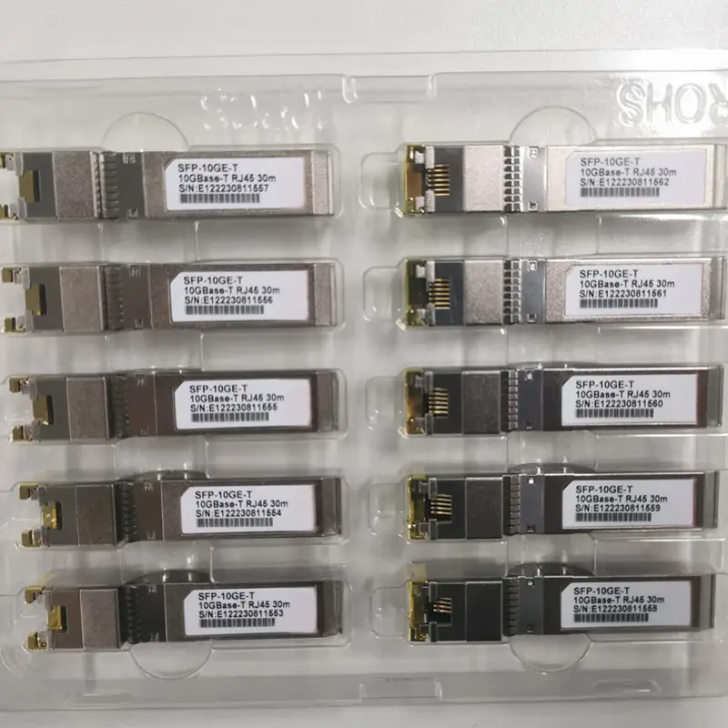 SFP+10G RJ45 30M fiber optic transceiver copper module FTTX network compatible with TP-LINK Mikrotik media converter rj45 port - Image 4