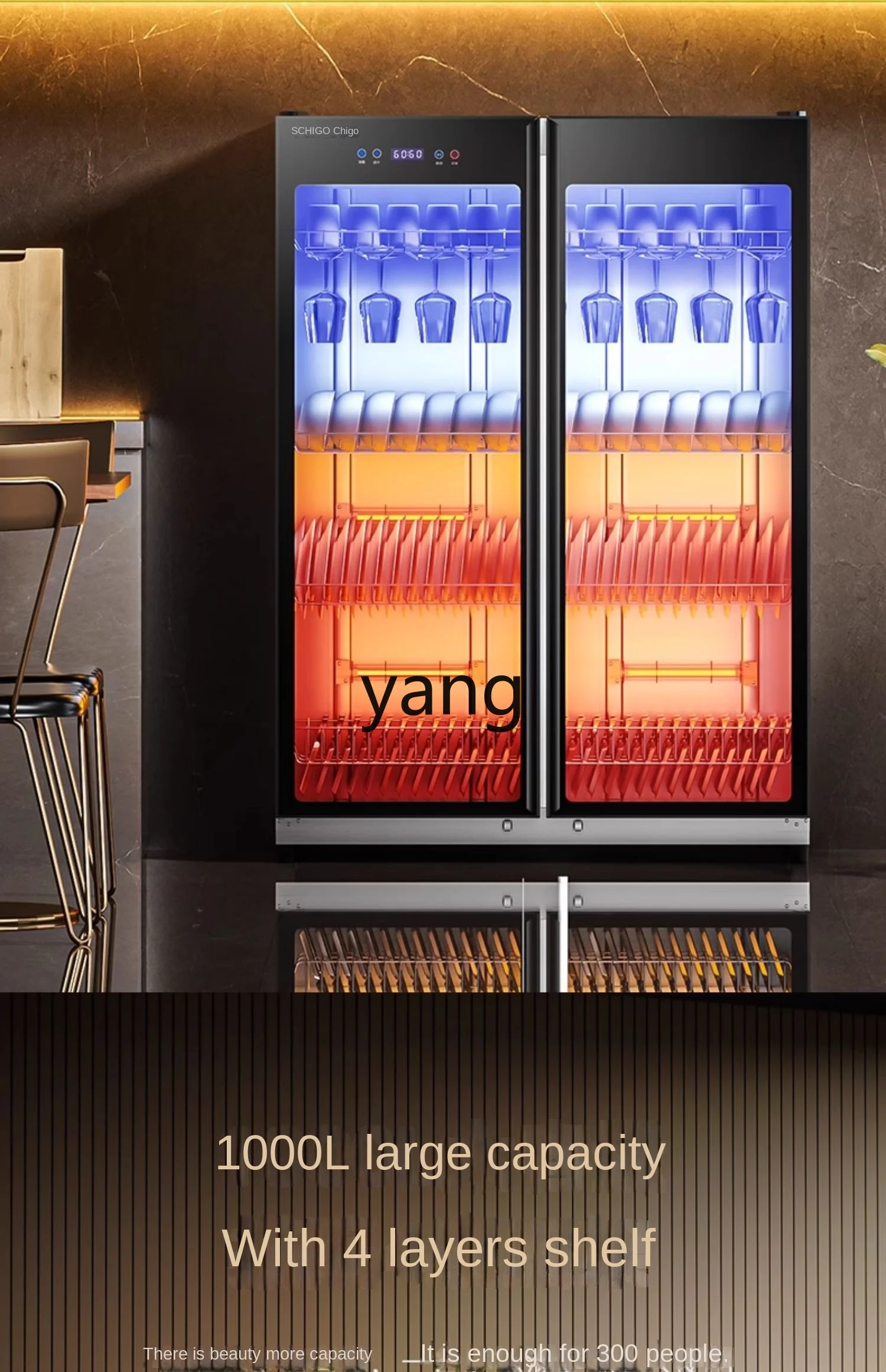 L'm'm Disinfection Cabinet Commercial Catering Stainless Steel Cupboard Large Capacity Hot Air Vertical 4