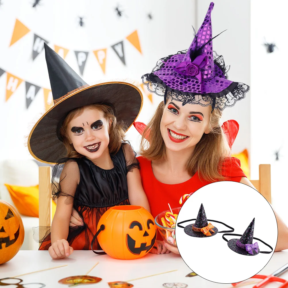 Festival Accessories Halloween Hairbands Witch Hat Hairbands Headwear Hair Accessories Hair Hoops for Kids Girls Halloween