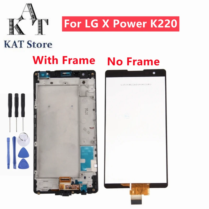 ЖК-дисплей с сенсорным экраном 5 3 дюйма для LG X Power K220 K220F K220DS дигитайзер рамкой в