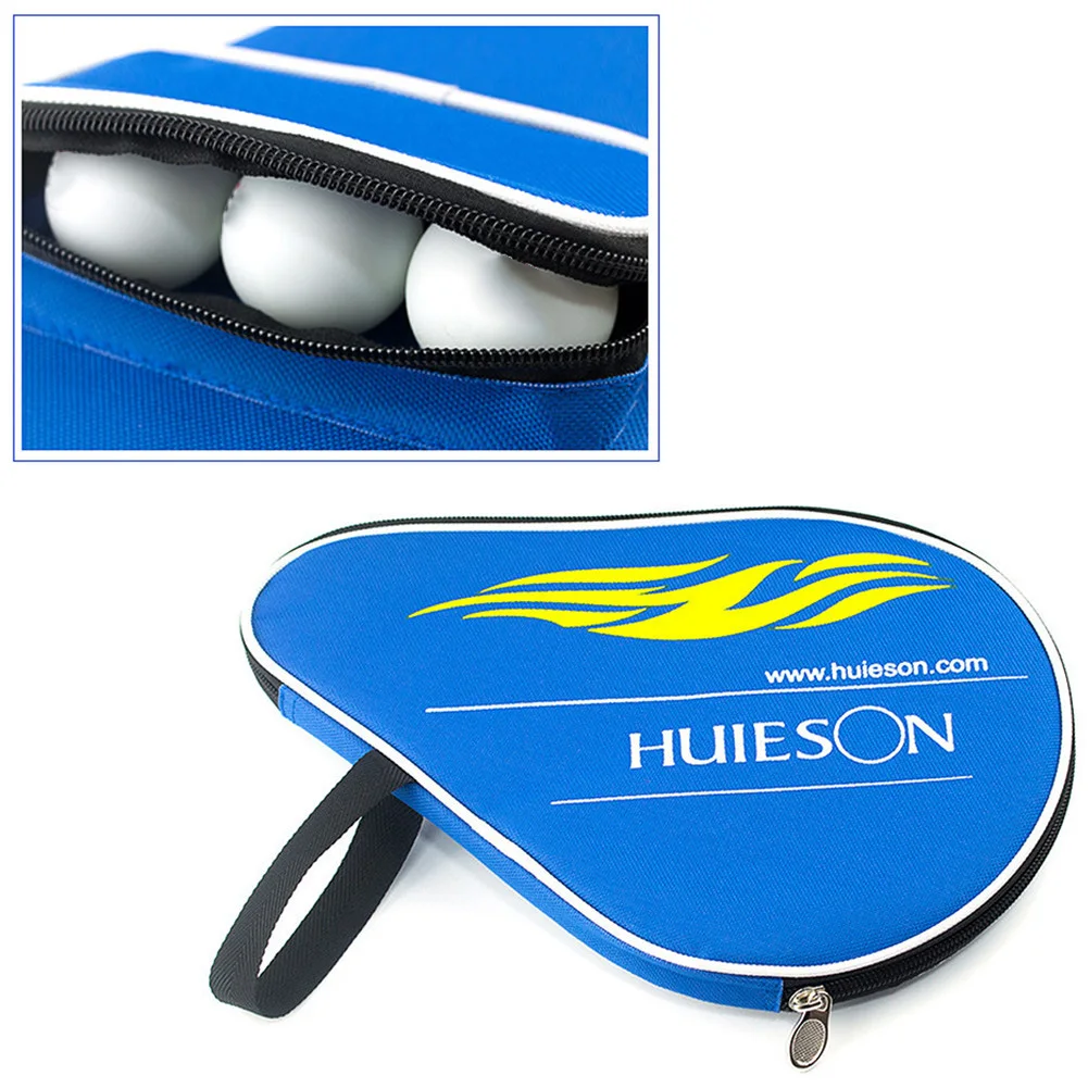Professional Pingpong Racket Case With Outer Zipper Bag Durable Oxford