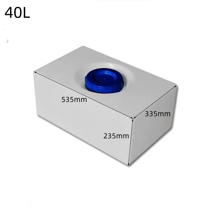 RV Water Tank System 40L/60L/70L Horizontal Car Plastic Bucket High Temperature Square