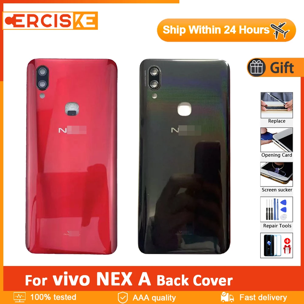 

Original Back Battery Cover For vivo NEX A Back Cover Housing Door Glass Rear Case Replacement Parts For vivo NEX A Back Door