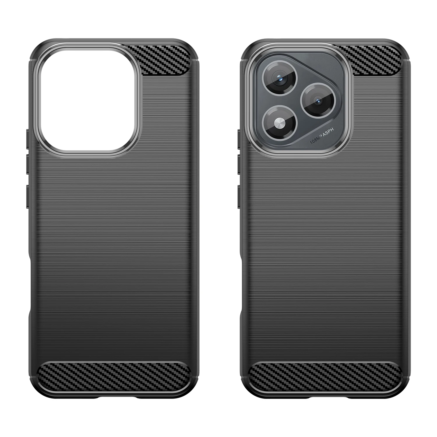 Premium Carbon Fiber Soft TPU Silicone Back Cover
