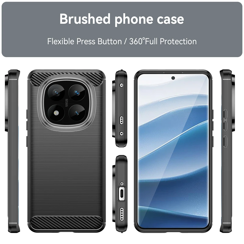 SineOrdo Cover per Xiaomi Redmi Note 14 Pro Plus 5G Custodia, Ultra Sottile Custodia Xiaomi Redmi Note 14 Pro Plus 5G Cover Silicone TPU Case