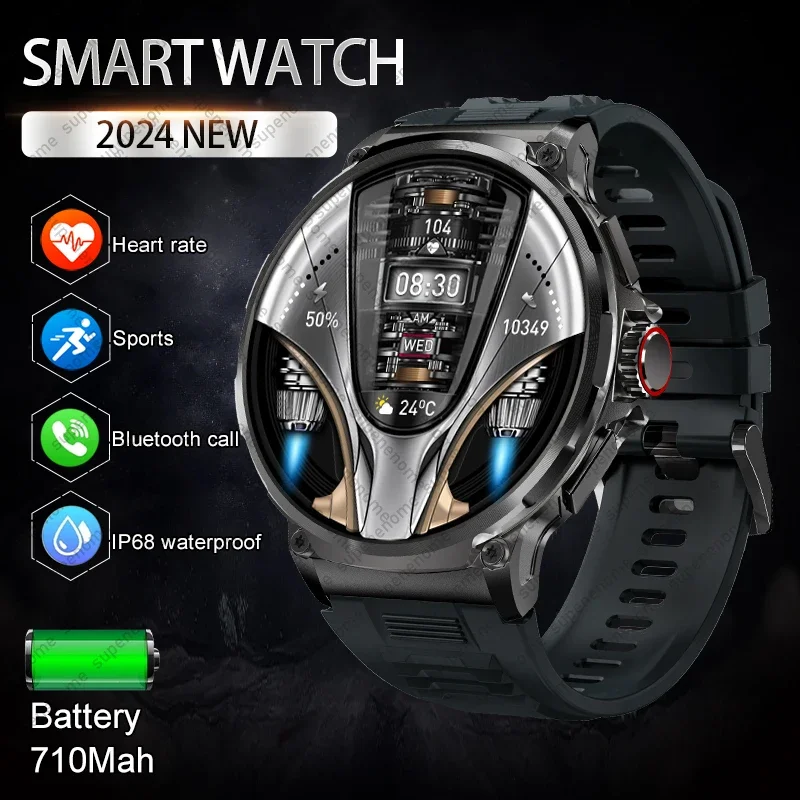

HD Bluetooth Call 1.85Inch 710mAh Smart Watch Men 3ATM Waterproof Sports Fitness Tracker Heart Monitor Smartwatch For XIAOMI IOS