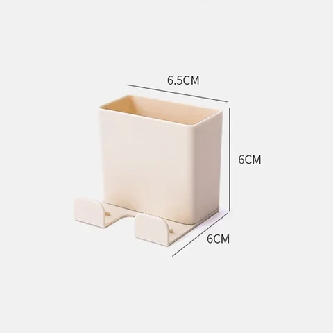 

Three Colors Remote Control Holder Wall Mounted Mobile Phone Charging Stand Storage Box Punch-free Self-standing Storage Rack
