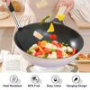 4 PCS Silicone Kitchen Cookware Spatula Colander Cooking Utensils Stainless Steel Leaky Spatula Non-Stick Cookware Kitchen Tools 5