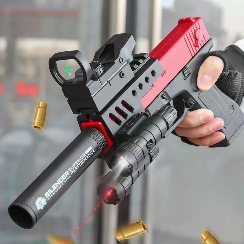 Educational Toy Pistol Shell Ejecting G17 Toy Gun Foam Soft Bullet Blaster for Kids Boys Adults Airsoft Children Birthday Gift 2