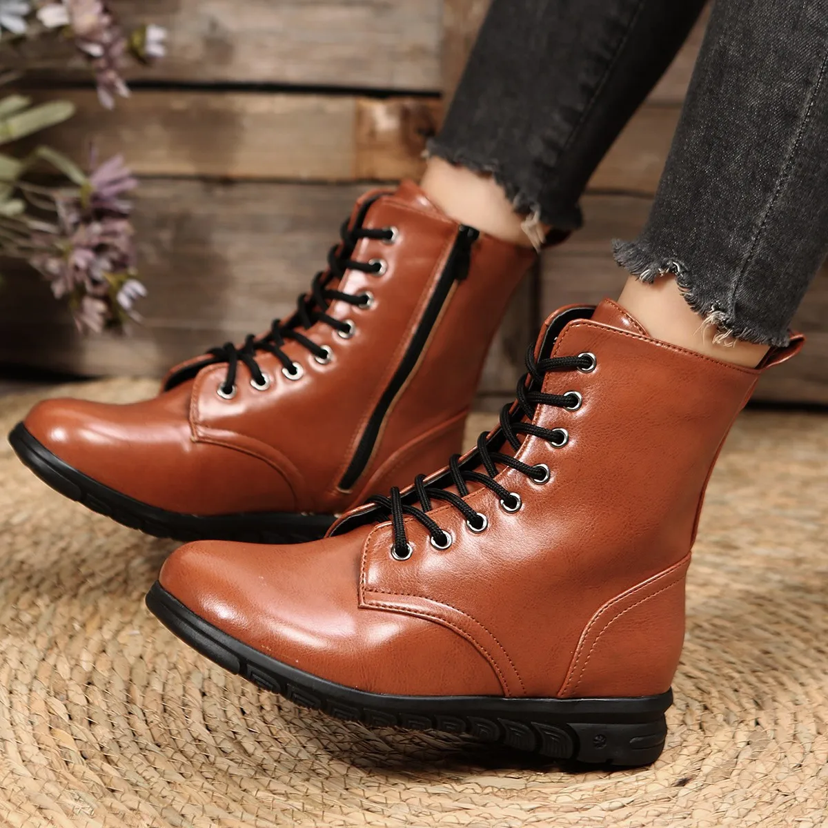 

Retro British Martin Boots Women's Winter New Texture Retro Fashion Fashion Boots