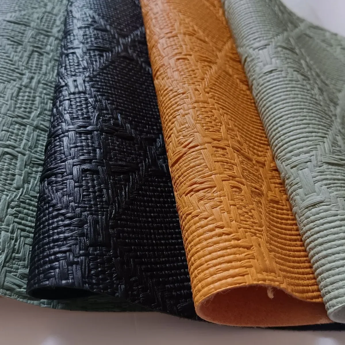 Guangzhou Tianwang Woven Artificial Leather Car Interior Seat PVC Decorative Leather Fabric Breathable Comfortable Durable