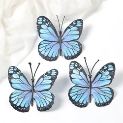 Colorful Butterfly Stickers for Crafts and Home Decor (Set of 10/20/30) (Dark Blue)