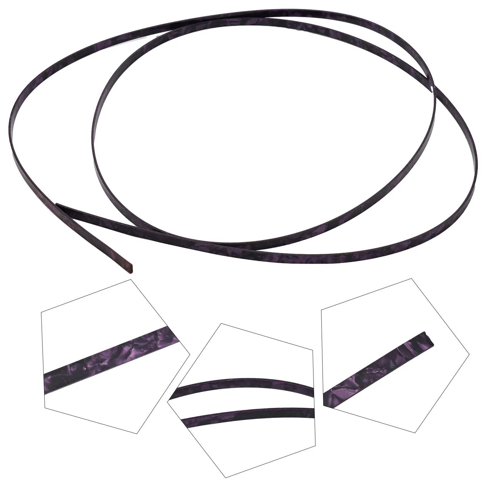 Gitarren-Binding Purfling-Streifen Gitarrenkanten-Verzierung Einlage für Hals und Korpus Gitarrenbauer-Werkzeug 1600*6mm Gitarrenteile Zubehör – Detail 13