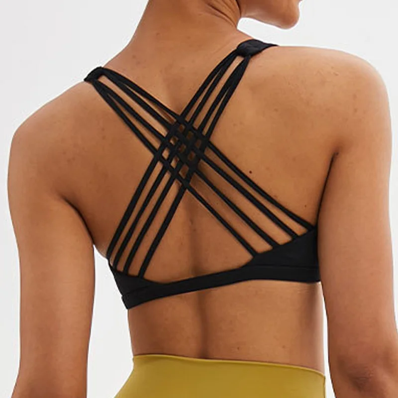 

NWT Naked Feel Workout Bra Gym Sport Bras Top Sports Bra Lady New Style Breathable Quick Dry Sports bra Crop Top