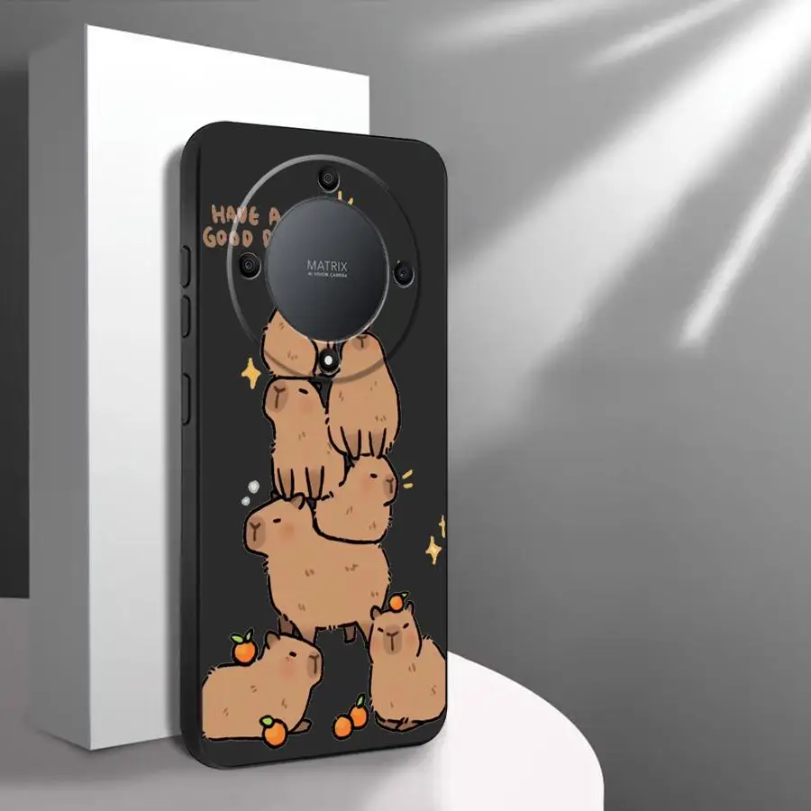 Cute Capybara Soft Armor Phone Case Cover