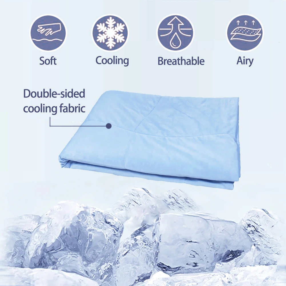 Cooling Quilt Soft Breathable Summer Comforter Lightweight Air Conditioning Thin Duvet Cold Silky Student Single Home Decor 1PC