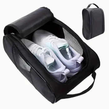Portable Golf Shoe Bag Oxford Cloth Shoe Carrier Bags Breathable Lightweight Golf Handbag Dustproof Football Tennis Shoe Bag 1