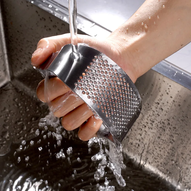 Stainless Steel Garlic Press 5