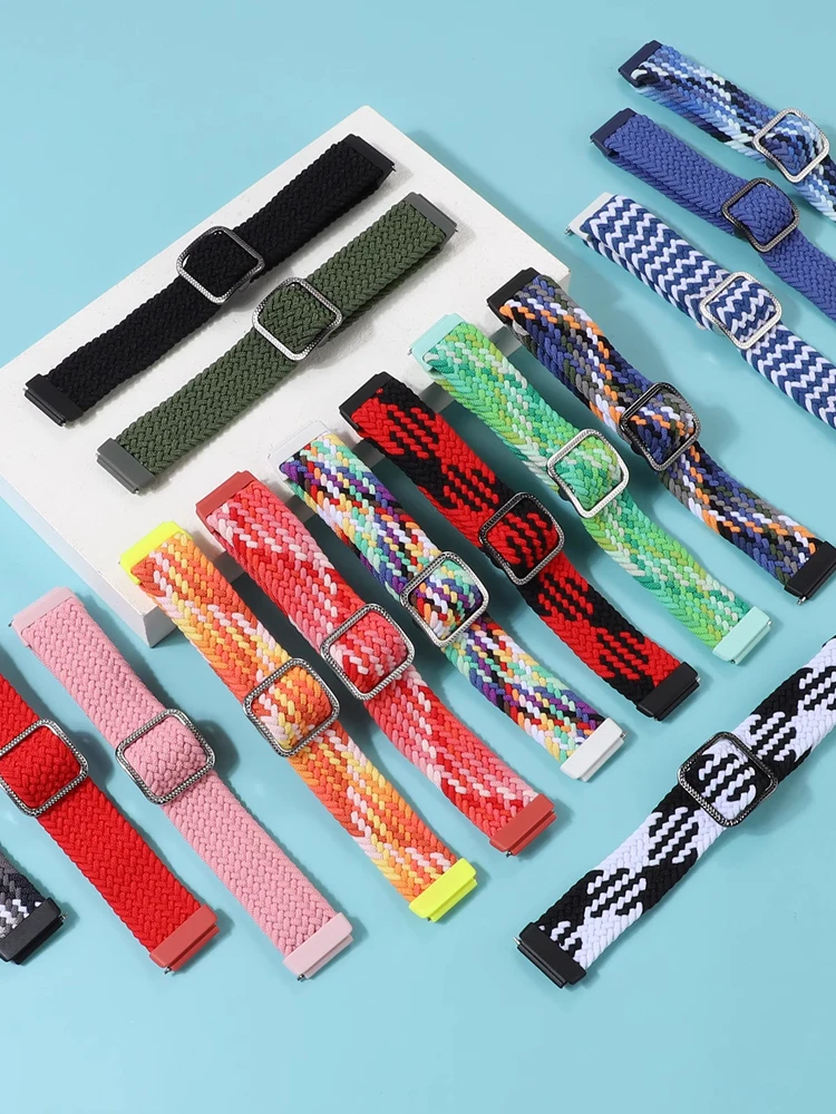 Adjustable Braided Solo Loop Elastic Nylon Strap Bracelet