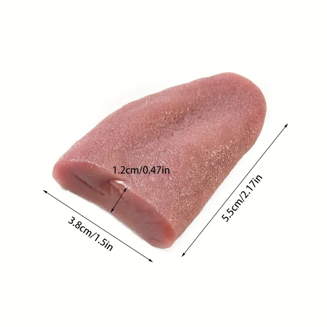 Accessoire de farce de fausse langue en Silicone drôle-parfait pour les tours d'Halloween et de fête, aucune batterie requise 4