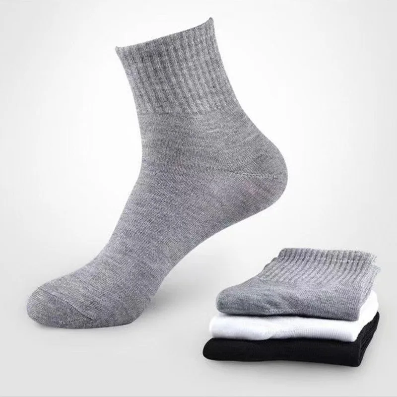 Men's Breathable Comfort Socks - Versatile All-Season Style for Office & Casual Wear