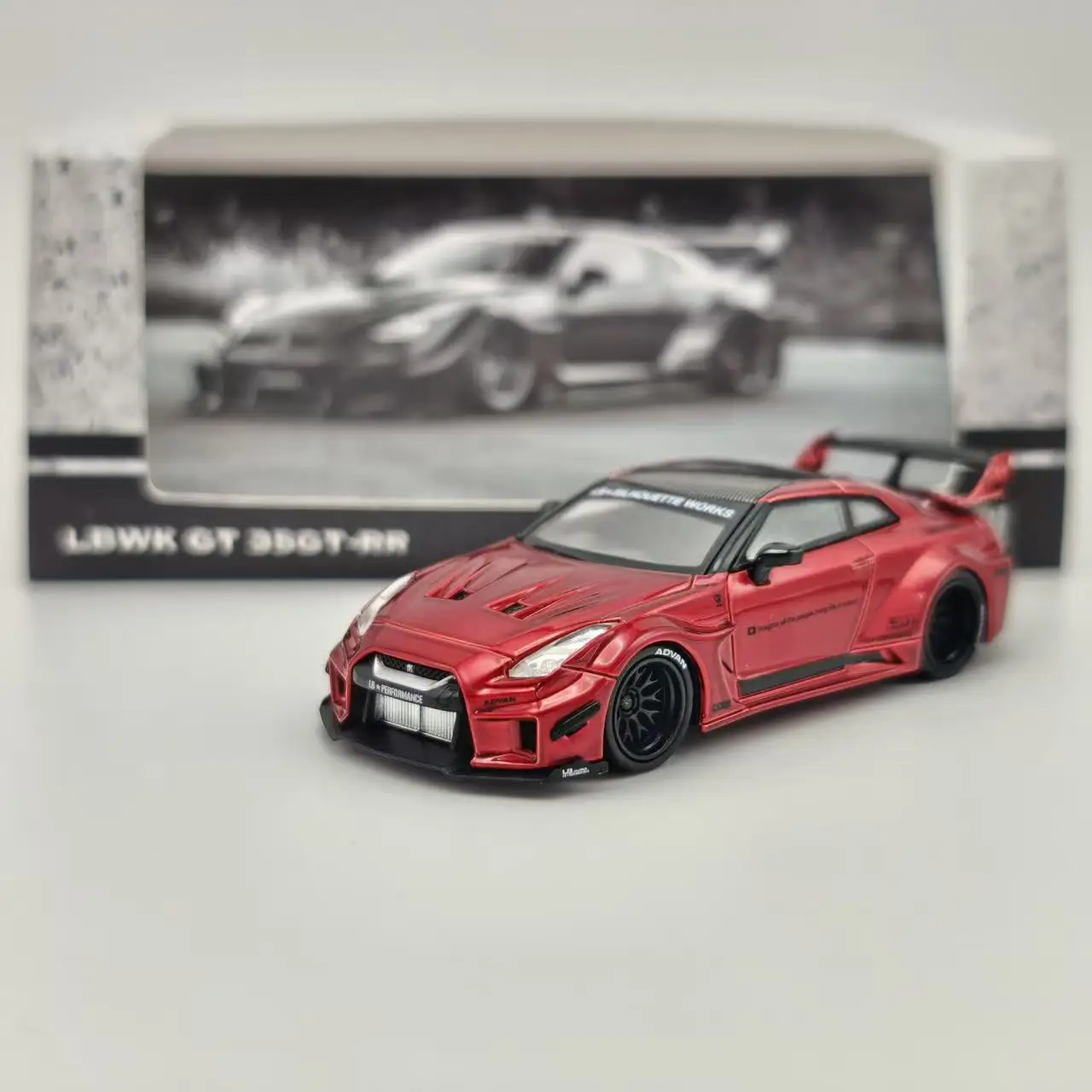 PM 1:64 Skyrim GTR R35 LBWK RED Alloy Car Model - AliExpress 26