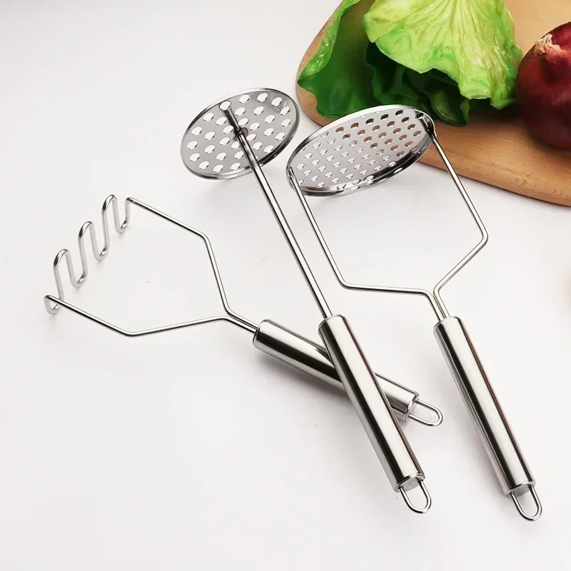 Potato Masher Creative Mud Press Puree Juice Maker Stainless Steel Potatoes Crusher Pusher Fruit Tools