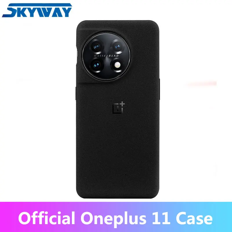 Official Oneplus 11 Case Oneplus Official Protective Cover Sandstone Black Anti-drop and dust-proof For 11 phone case phone protective case
