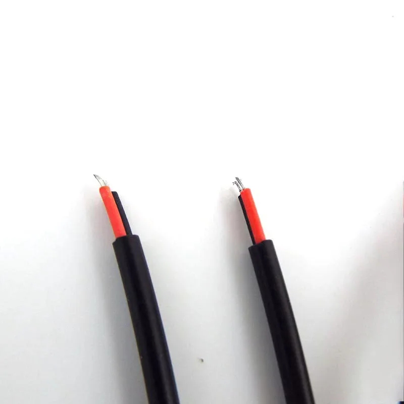 Description Picture 6 of item2pin Pigtail Cable DC Male Female jack plug 22awg Power supply wire Connector 12V 5.5x2.1mm adapter plug