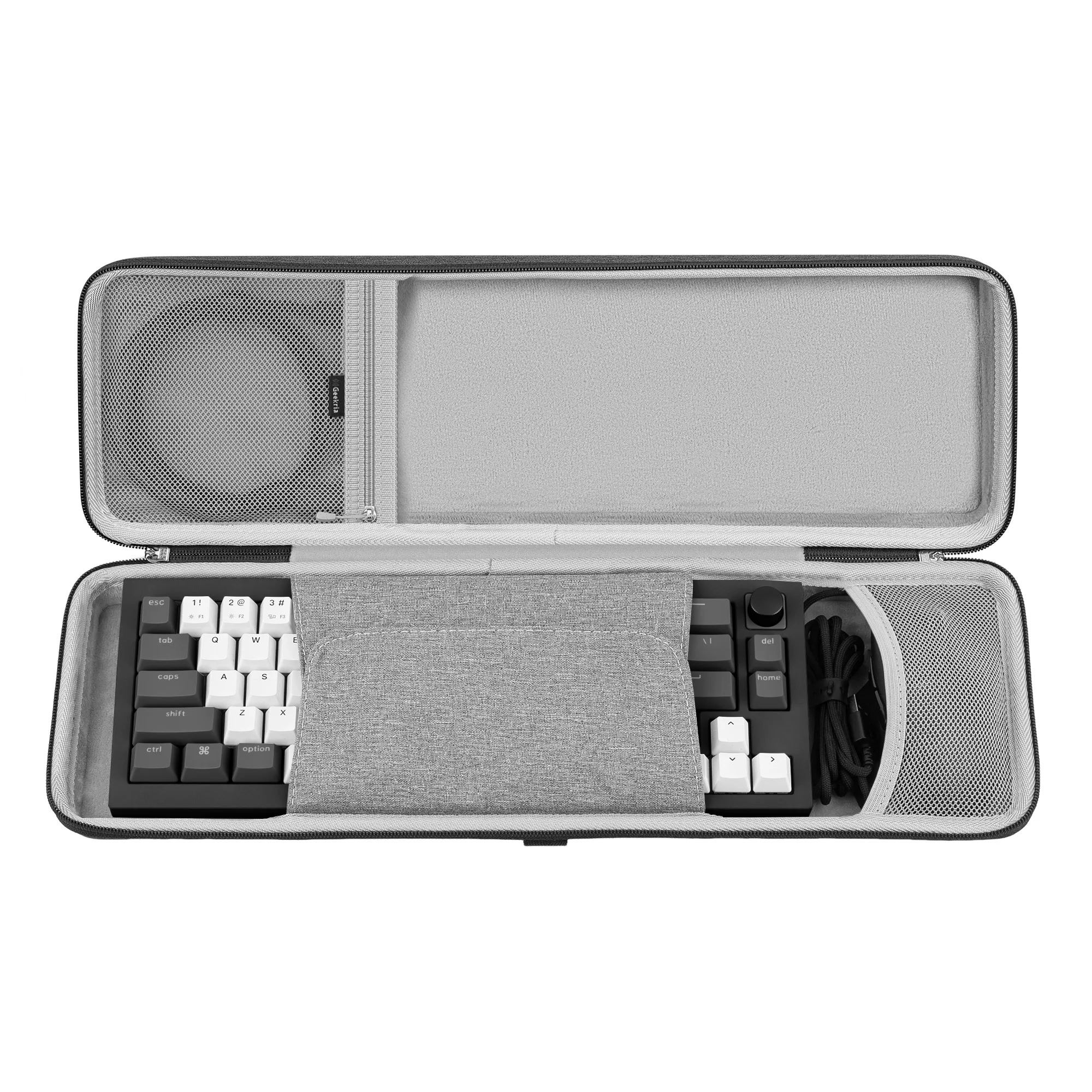 Geekria Hard Carrying Case Compatible with Keychron K6, Nuphy Halo65 ...