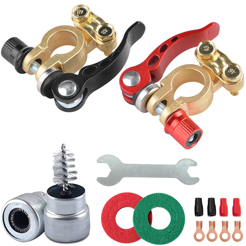 12V 24V Quick Release Disconnect Car Battery Terminal  Connectors Top Post Automobile Wire Cable Clamp For Boat Race Auto