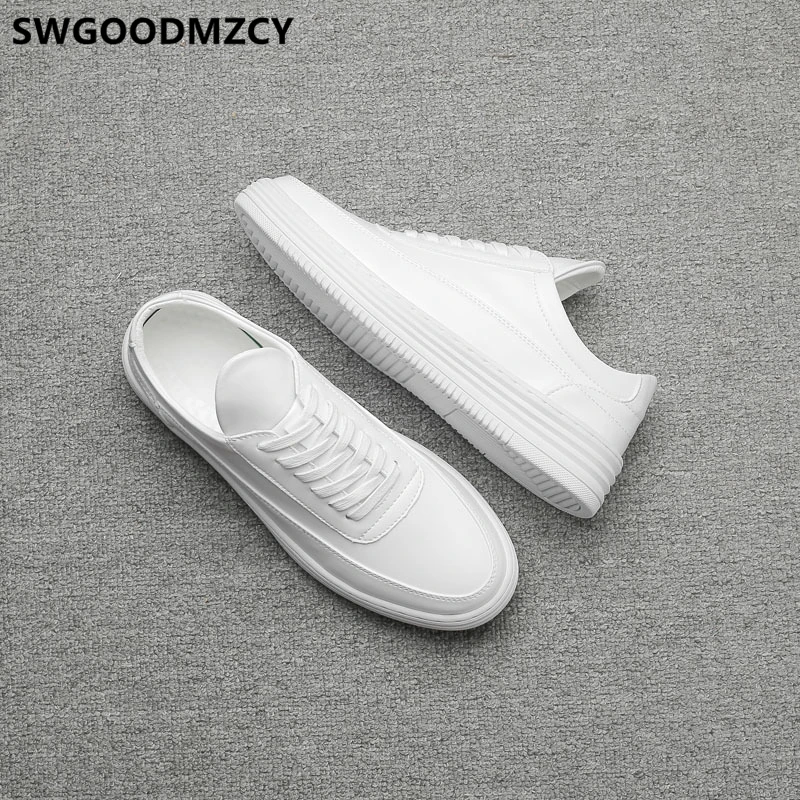 Leather Shoes Men White Sneakers Men Shoes Luxury Brand Fashion Designer High Quality Zapatos De Hombre Buty Damskie