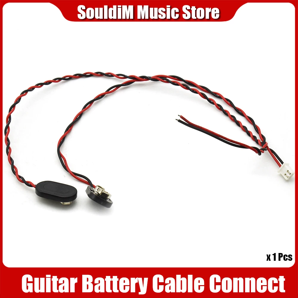 Acoustic Electric Guitar Active Pickup Battery Box Cable 9V Battery