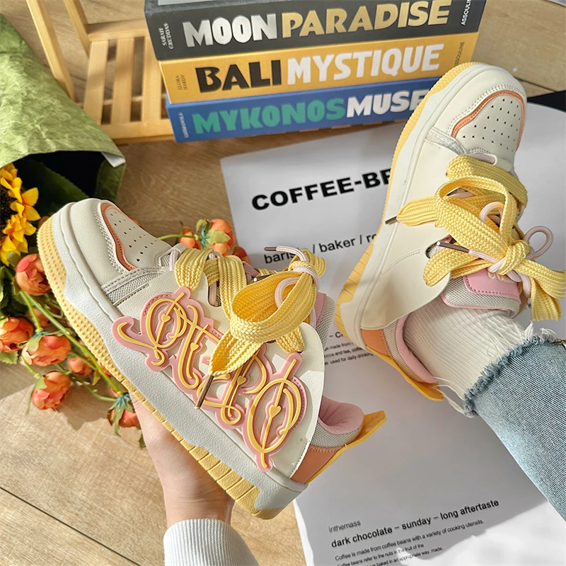 Women's Low Top Platform Sneakers Breathable Lightweight Non-Slip Causal Dress Comfort Walking Shoes for Lady 5