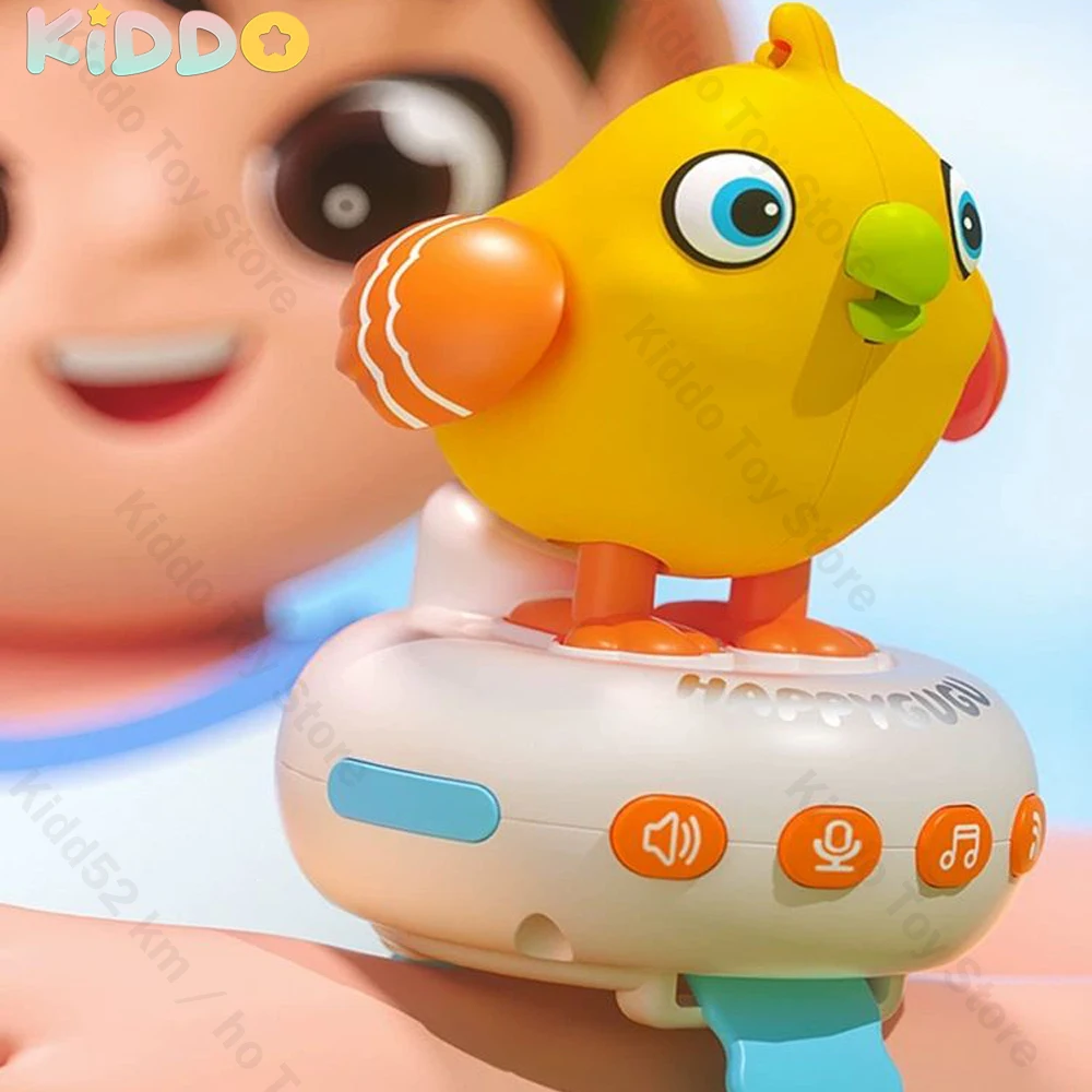 

Voice Interactive Bird Toy Children's Educational Repeater Wearable Watch Music Little Duck Whistle Sound Induction Fun Toy Gift
