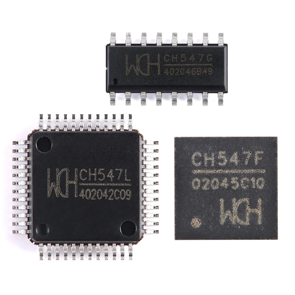 향상된 멀티 인터페이스 USB MCU, 64KB 플래시롬, 1KB + 256B RAM, CH547L, CH547F, CH547G, 8 비트, 로트당 10 개