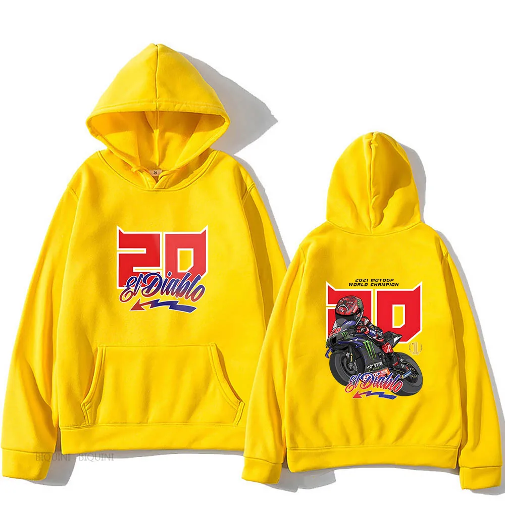 Fabio Quartararo 20 Fashion Comic Hoodies Cute Anime Sweatshirts Aesthetic Boys/girls Clothes Oversized Long-sleeved Streetwear
