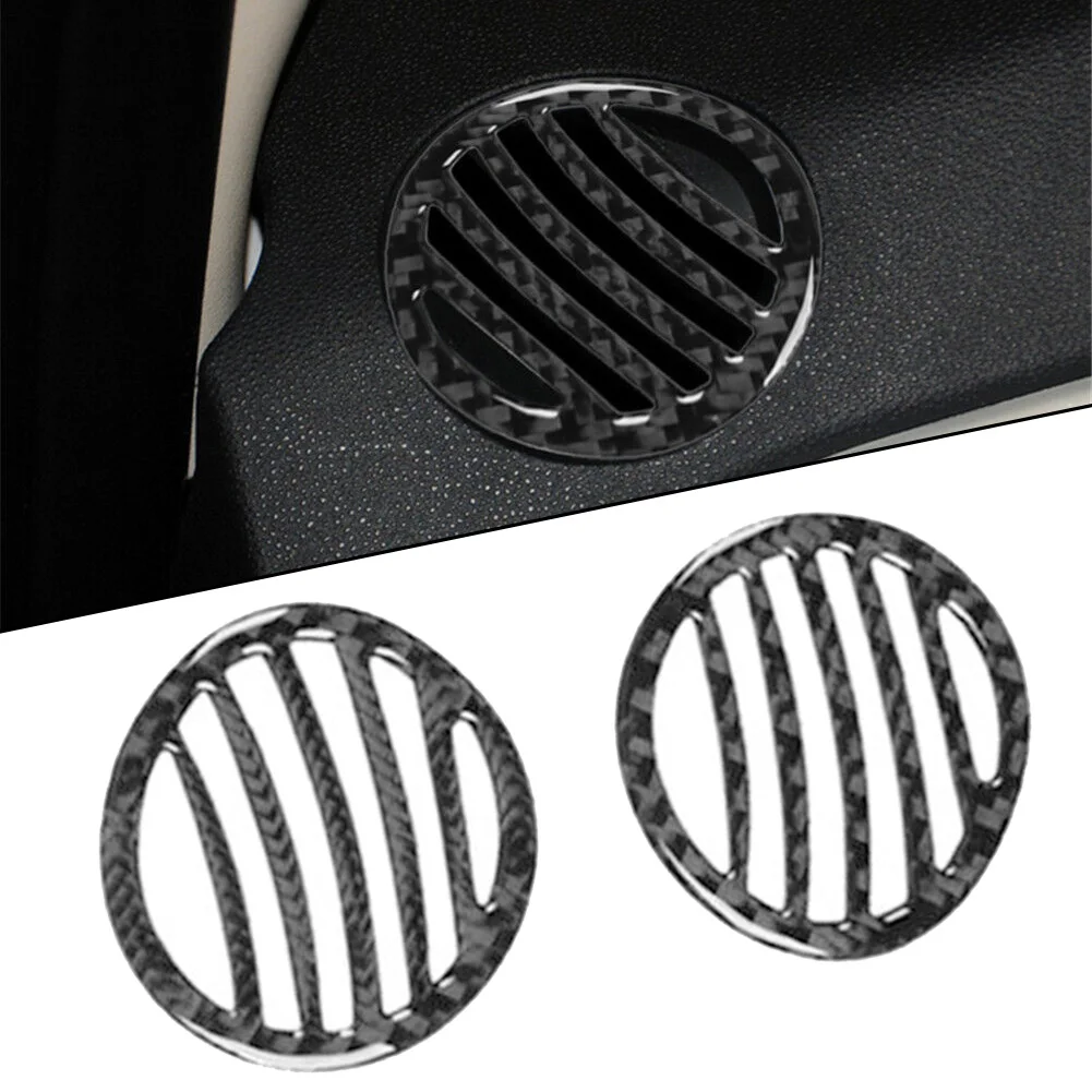

2pcs Car Defogger Air Vent Panel Cover Trim For Fiat 500 2012-2015 Self Adhesive Interior Vent Panel Cover Stickers Moulding New
