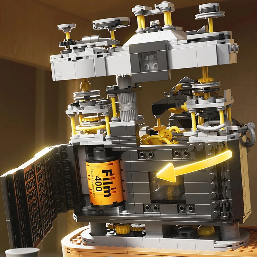 Retro Camera Building Blocks Construction Toy