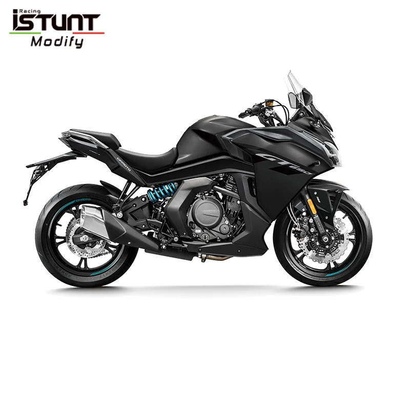 Motorcycle Exhaust Escape Moto System Slip On For CFMoto 400 GT 650 GT Modified Middle Link Pipe Connect Original Muffler - Image 2
