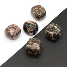 

2021 Natural SemStones Irregular Black Line Tree Pattern Stone Beads Making DIY Necklace Jewelry Home Decoration Ornaments Gift