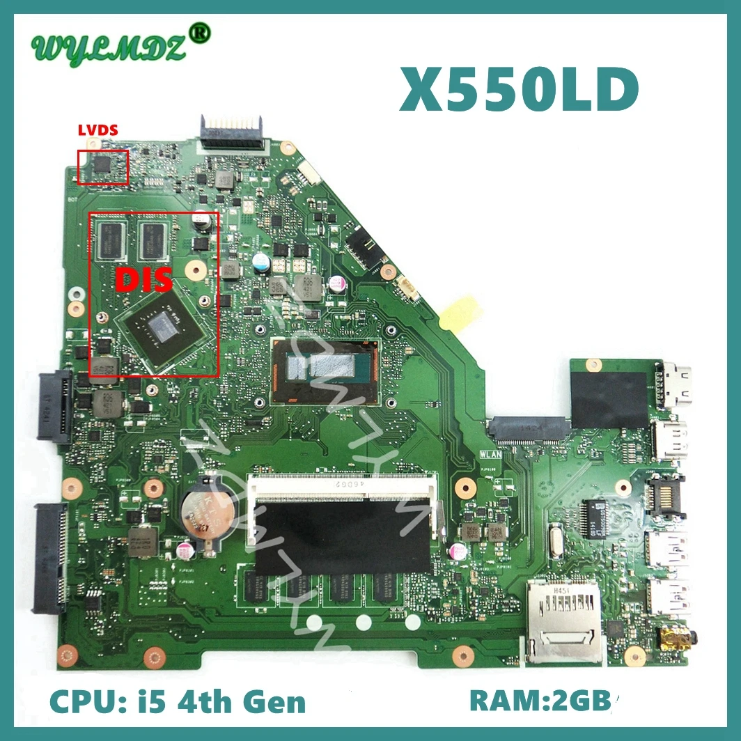 

X550LD i3/i5/i7CPU UMA/PM Mainboard For ASUS Y581L X552L R510L X550L X550LN X550LD X550LC X550LF X550LA Laptop Motherboard