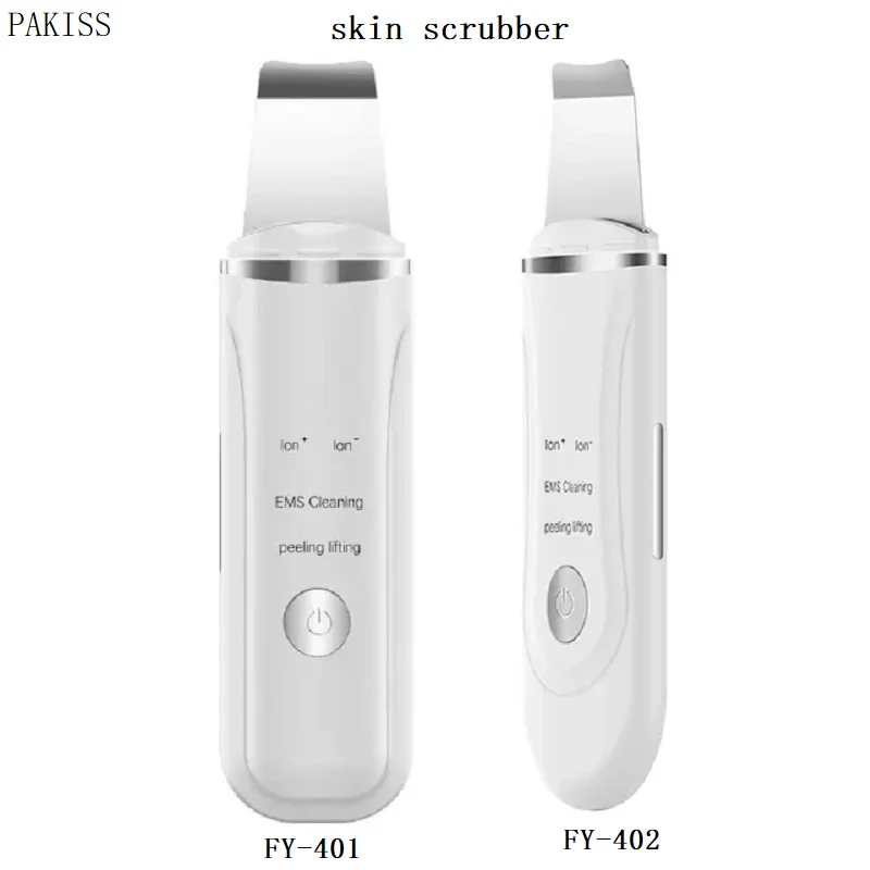 PAKISS Skin Scrubber Facial Spatula Blackhead Remover Pore Cleaner Scraper Deep Cleansing-4 Modes FY-401-402
